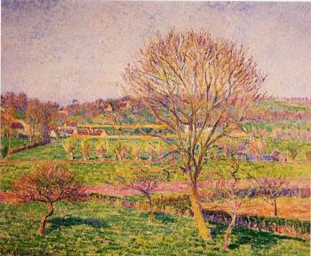Camille Pissarro : Big Walnut Tree at Eragny